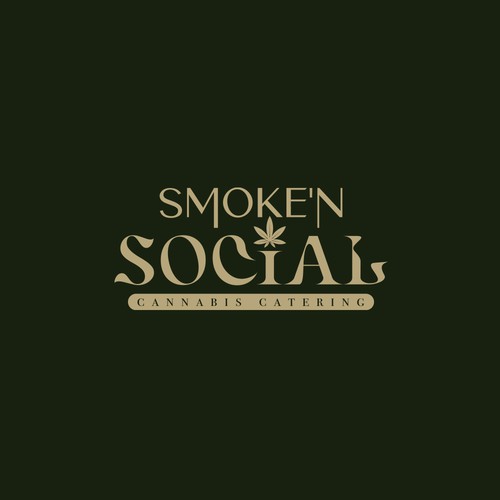 Cannabis leaf logo with the title 'Smoke'N Social'