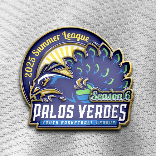 Spain national team logo with the title 'Palos Verdes Summer League Pin'