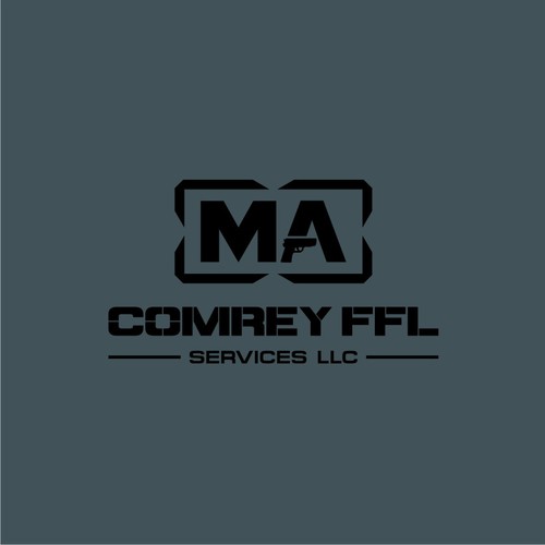 Target design with the title 'Comrey FFL Services LLC - Logo Design'