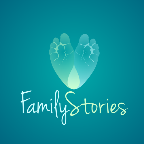Sculpture logo with the title 'Family Stories -Jewelry'