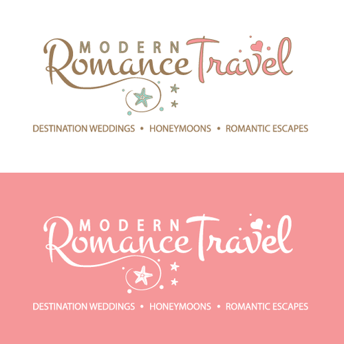 Wedding brand with the title 'Logo for destination weddings, honeymoons, and family getaways'