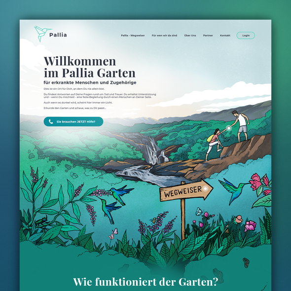 Procreate design with the title 'Pallia'