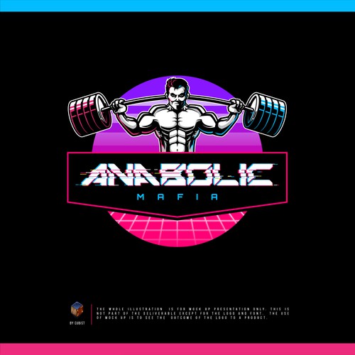 Weightlifting design with the title 'Anabolic Mafia Labs'