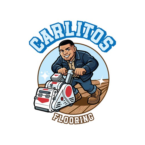 Floor design with the title 'Logo concept for Carlitos flooring'