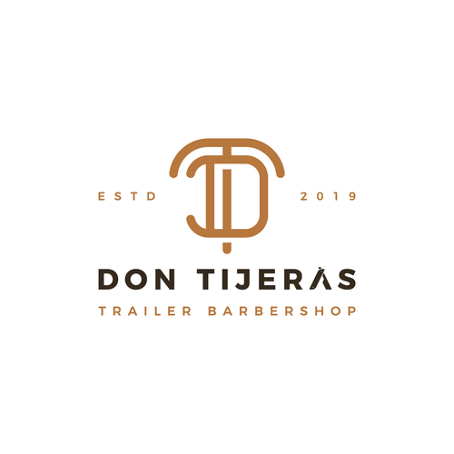 Hair salon brand with the title 'Logo design for Don Tijeras'