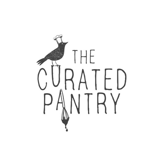 Kitchen design with the title 'The Curated Pantry'