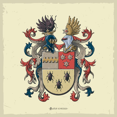 Detailed artwork with the title 'Baillet - Schröder'