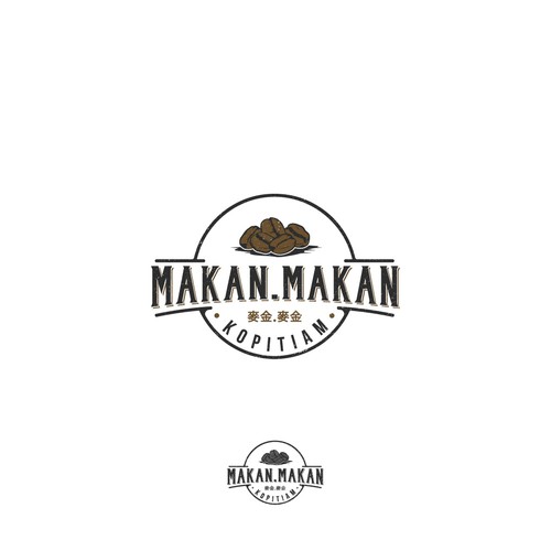 Authentic logo with the title 'Makan.Makan Kopitiam'