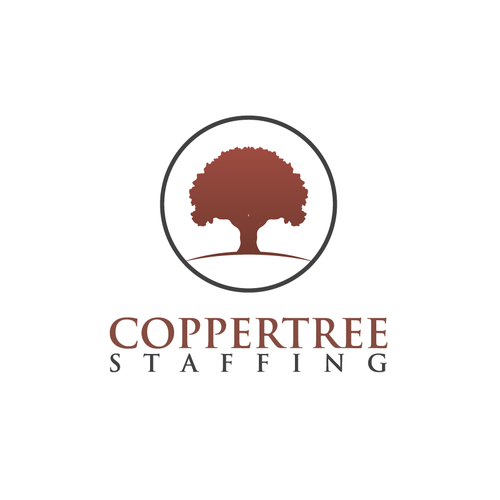 Outsourcing logo with the title 'New logo for Coppertree Staffing'