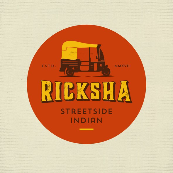 Mahogany logo with the title 'RICKSHAW'