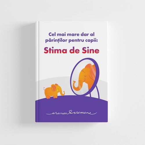 Mirror design with the title 'Parenting Book Book on Children Self Esteem'