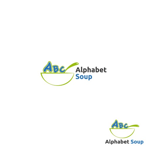 Alphabet design with the title 'Logo for education'