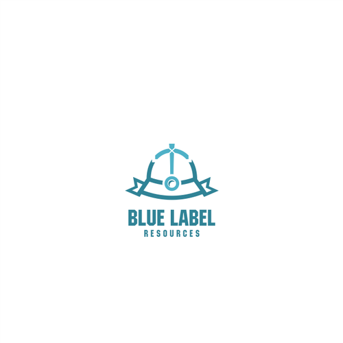 Outline logo with the title 'Gold mining company logo'