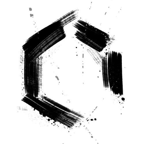 Canvas design with the title 'Abstract art for Hexany Audio'