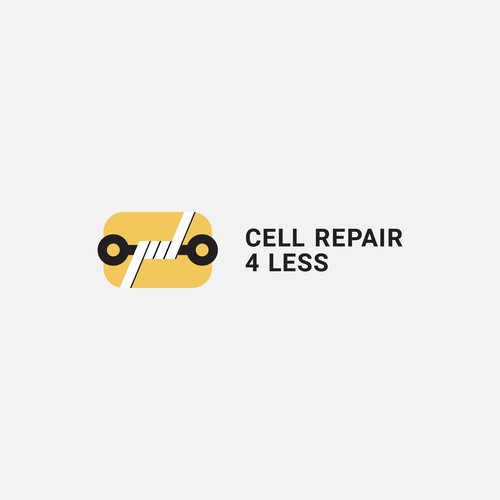 Cell design with the title '(Entry) LOGO for: Need Logo/Business card for Cell Phone Repair 1'