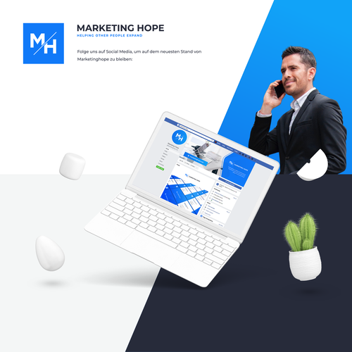 Page design with the title 'Social Media Page Branding'