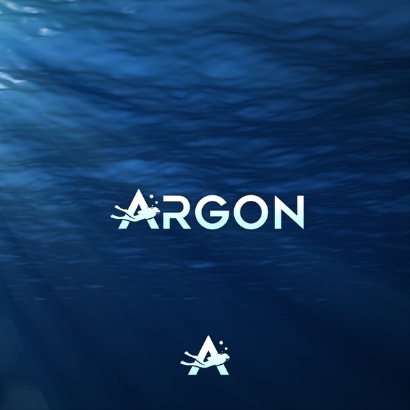 Diving logo with the title 'Argon'