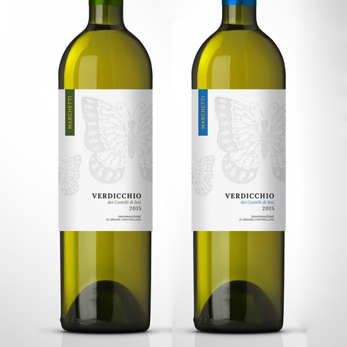 White wine label with the title 'Maurizio Marchetti Verdicchio'