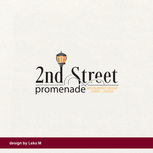 Street design with the title '2nd Street'
