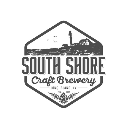 CorelDRAW design with the title 'A unique South Shore Craft Brewery...'