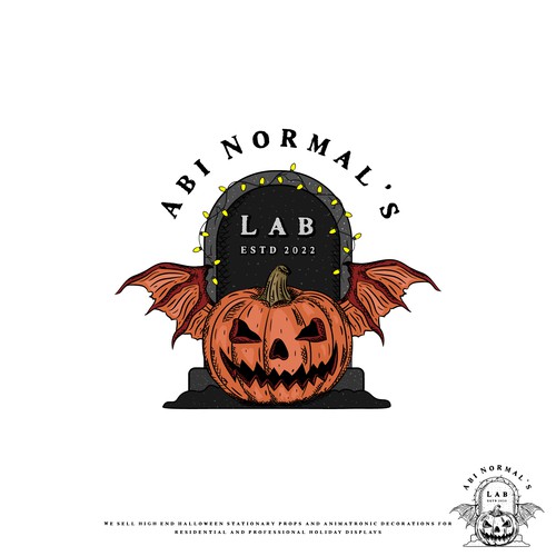 Pumpkin design with the title 'Logotype'