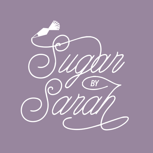 Sugar design with the title 'Logo concept for pastry chef'