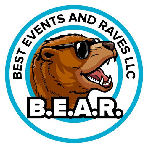 Bear mascot logo with the title 'B.E.A.R. Logo'