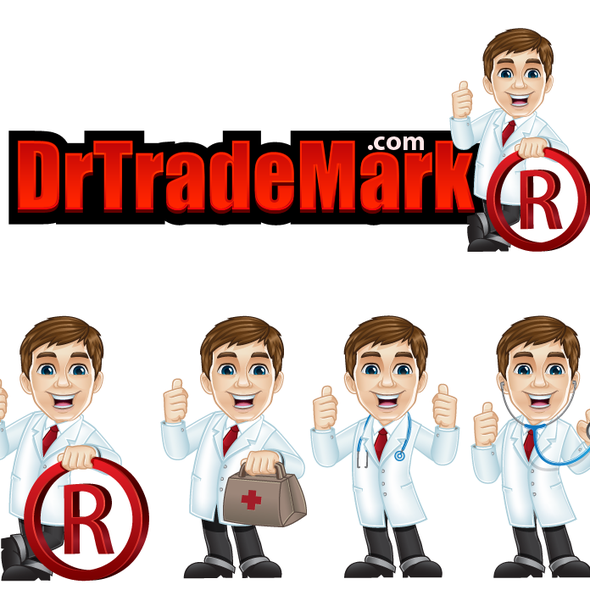 Trademark design with the title 'Create a winning logo for DrTradeMark.com & win a chance to showcase your work on our site!'