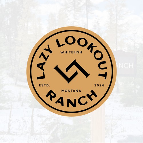 Montana logo with the title 'classic logo for a ranch in Montana'