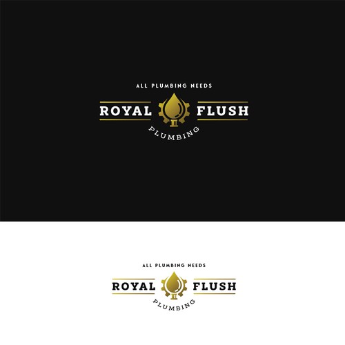Royal logo with the title 'Royal Flush Pluming'