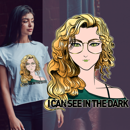 Dark t-shirt with the title 'I Can See In The Dark'