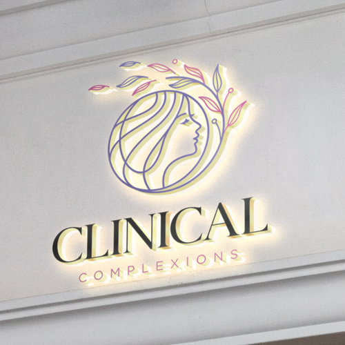 Skincare logo with the title 'CLINICAL COMPLEXIONS'