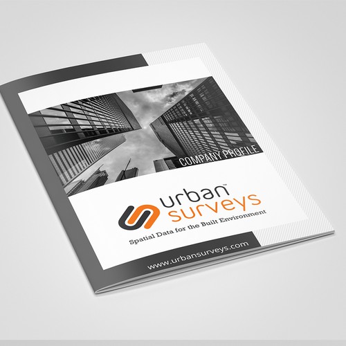 Company profile design with the title 'urbansurvey'