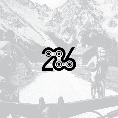 Cycling design with the title '286 - Logo Design'
