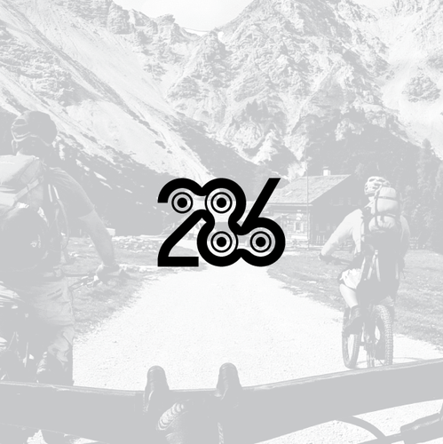 Bike design with the title '286 - Logo Design'