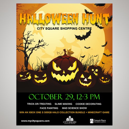 Nice design with the title 'Halloween poster'