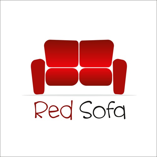 Sofa design with the title 'Red Sofa'