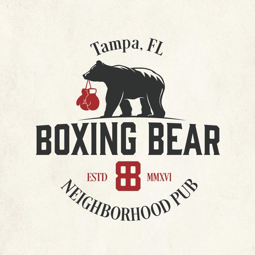 Bear logo with the title 'Boxing Bear'