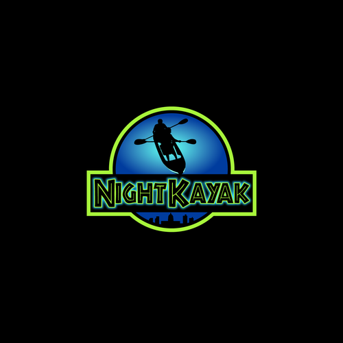 Recreation logo with the title 'logo for shiny water night tour'