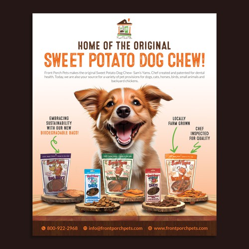 Magazine ad design with the title 'Magazine Ad for major national pet magazine'