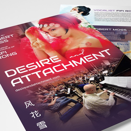 Singer design with the title 'Creative Flyer for Symphonic Album'