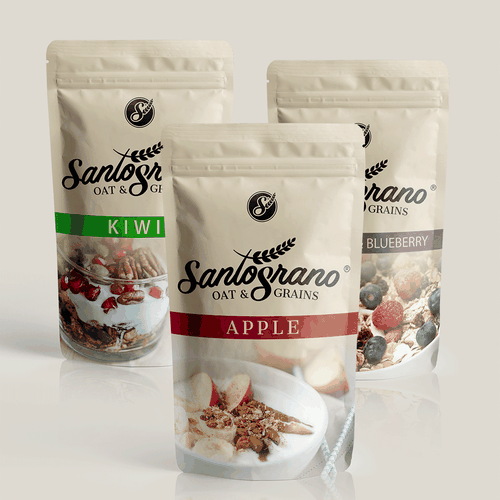 Wheat logo with the title 'Santograno'