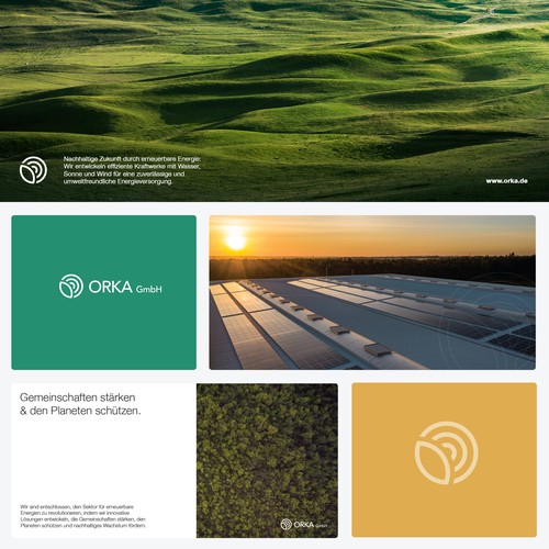 Environmental brand with the title 'Renewable energy'