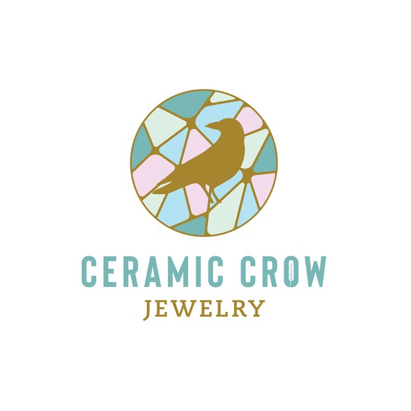 Broken logo with the title 'gold crow for jewelry business '