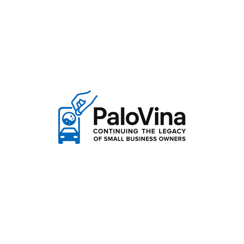Laundry design with the title 'PaloVina logo design'