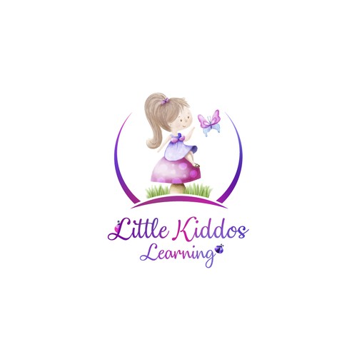 Girl brand with the title 'Logo Little Kiddos'