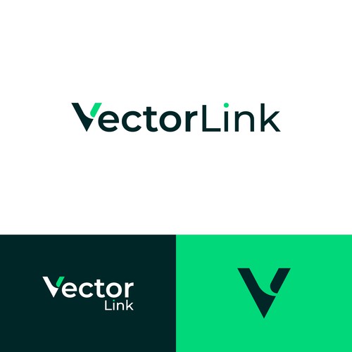 Road logo with the title 'VectorLink Logo'
