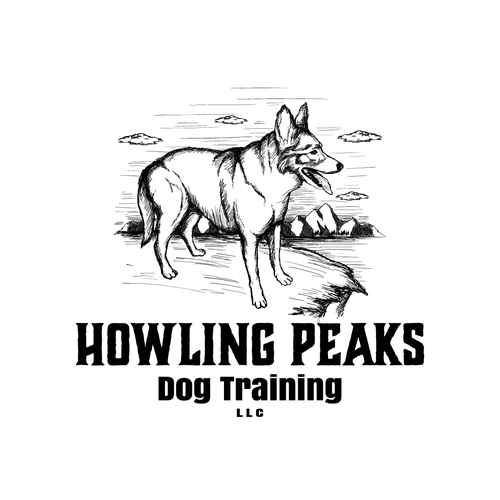 Training logo with the title 'Dog training company logo'