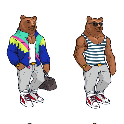 Nude design with the title 'Design a Bear Avatar that will be used for a Graphic Closet Customized T Shirt!'