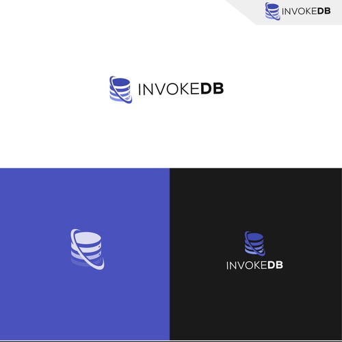 Database design with the title 'Invoke db logo design'